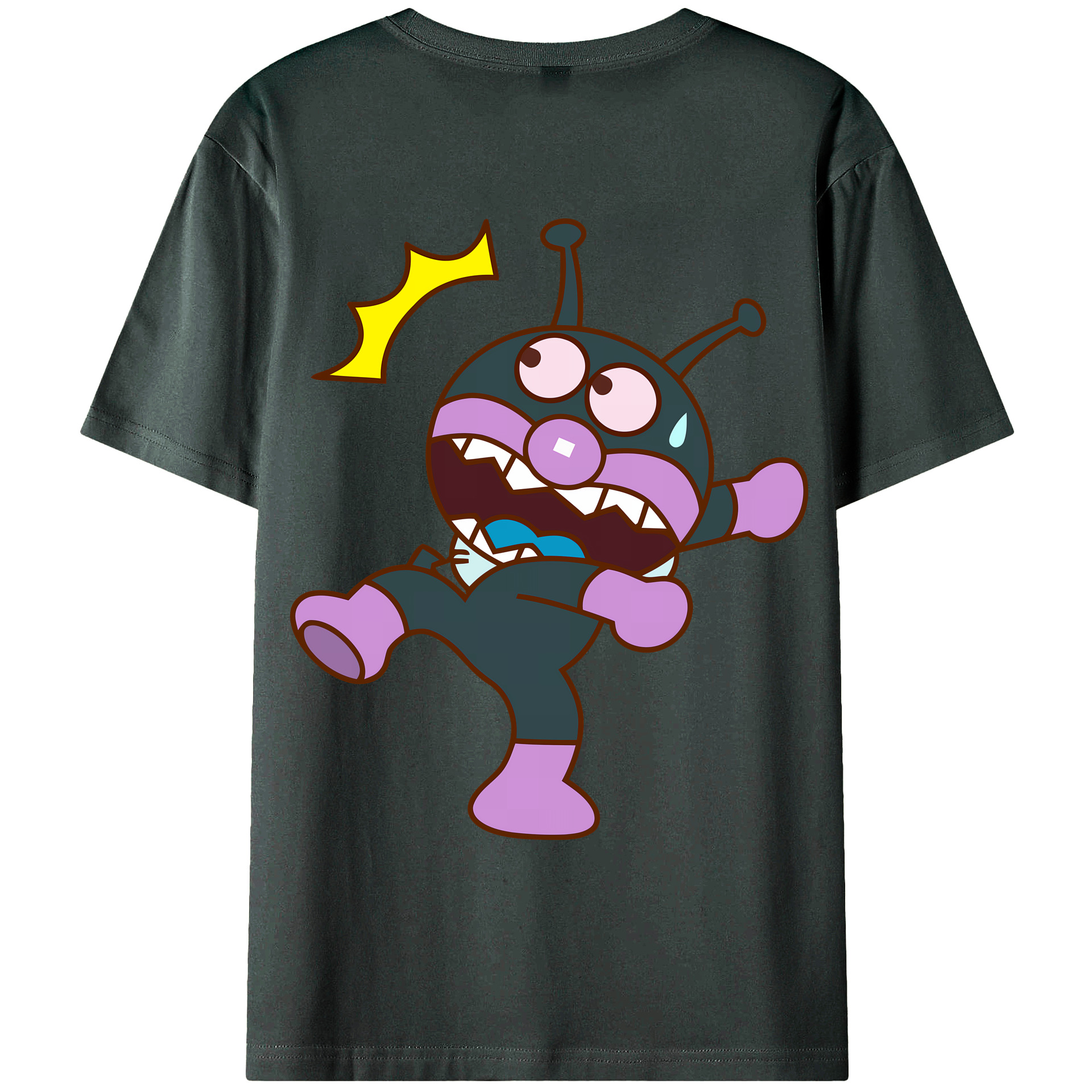 （画像用） アンパンマン Anpanman 綿100％ メンズ半袖Tシャツ（バックプリント） 通気性